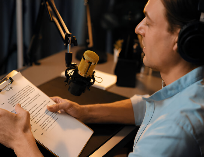 Subtitling and Voiceover Illustration